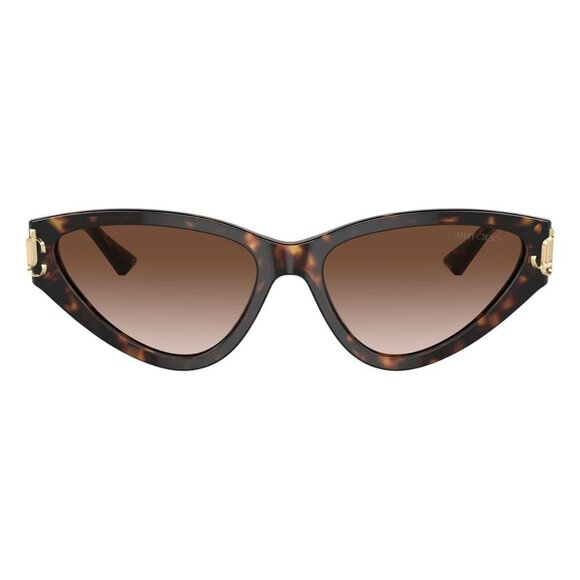 New JIMMY CHOO Havana Cat Eye JC5019 5002/13 Sunglasses Women - Picture 2 of 6